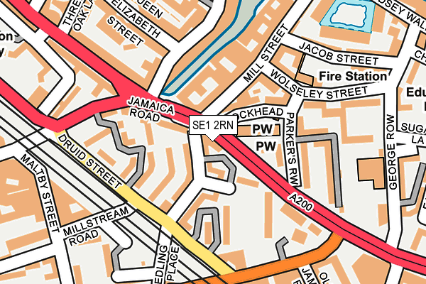 SE1 2RN map - OS OpenMap – Local (Ordnance Survey)