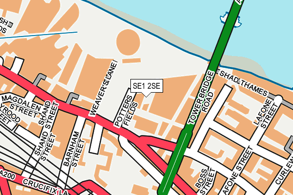 SE1 2SE map - OS OpenMap – Local (Ordnance Survey)