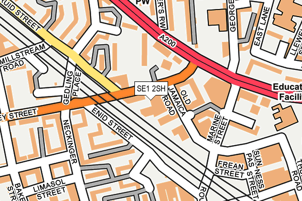 SE1 2SH map - OS OpenMap – Local (Ordnance Survey)