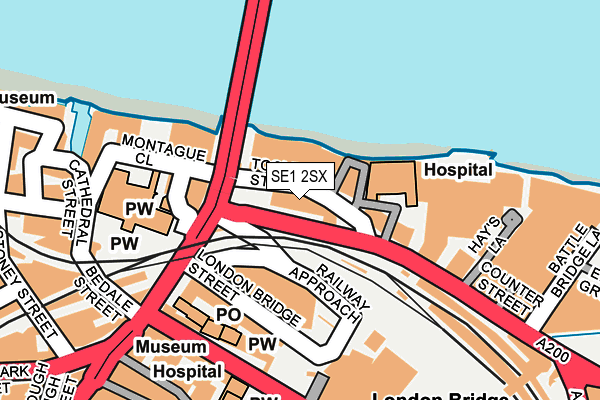 SE1 2SX map - OS OpenMap – Local (Ordnance Survey)
