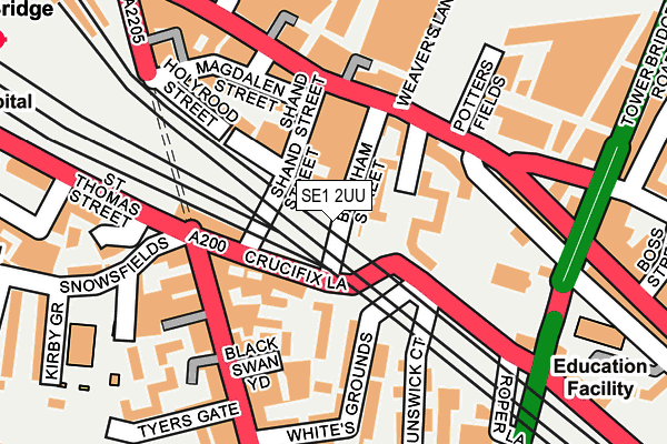 SE1 2UU map - OS OpenMap – Local (Ordnance Survey)