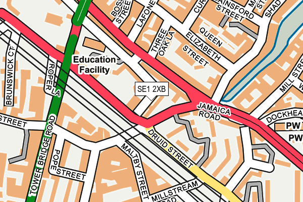 SE1 2XB map - OS OpenMap – Local (Ordnance Survey)