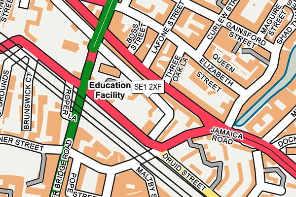 SE1 2XF map - OS OpenMap – Local (Ordnance Survey)