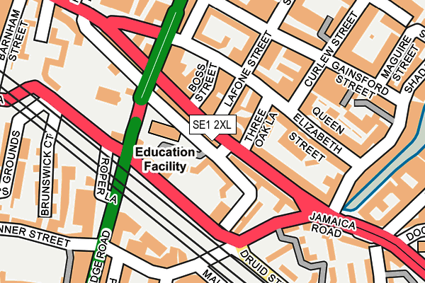 SE1 2XL map - OS OpenMap – Local (Ordnance Survey)