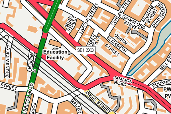 SE1 2XQ map - OS OpenMap – Local (Ordnance Survey)