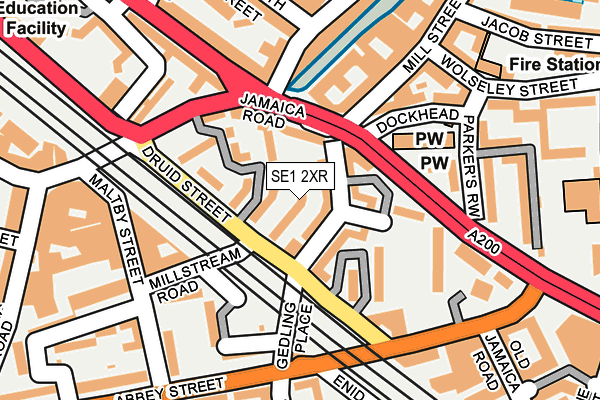 SE1 2XR map - OS OpenMap – Local (Ordnance Survey)