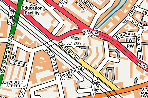 SE1 2XW map - OS OpenMap – Local (Ordnance Survey)
