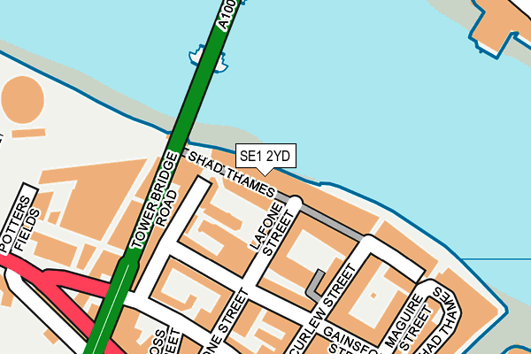 SE1 2YD map - OS OpenMap – Local (Ordnance Survey)