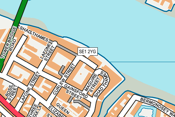 SE1 2YG map - OS OpenMap – Local (Ordnance Survey)