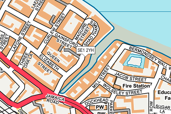 SE1 2YH map - OS OpenMap – Local (Ordnance Survey)