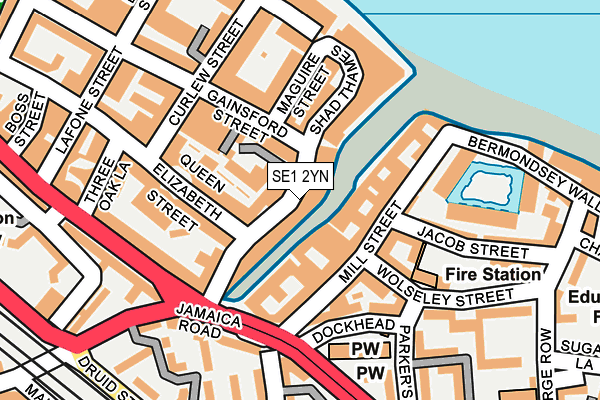 SE1 2YN map - OS OpenMap – Local (Ordnance Survey)