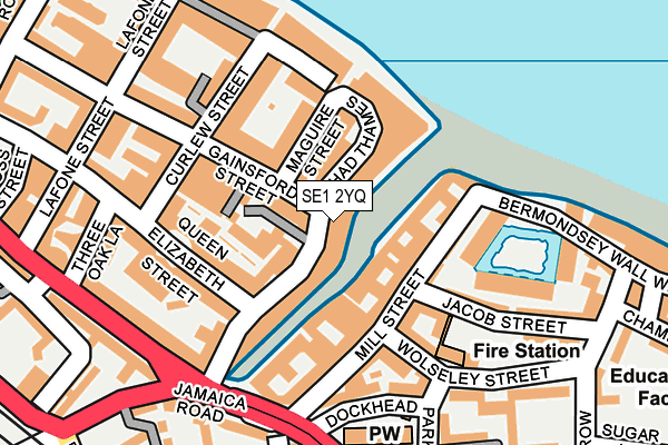 SE1 2YQ map - OS OpenMap – Local (Ordnance Survey)