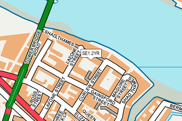 SE1 2YR map - OS OpenMap – Local (Ordnance Survey)