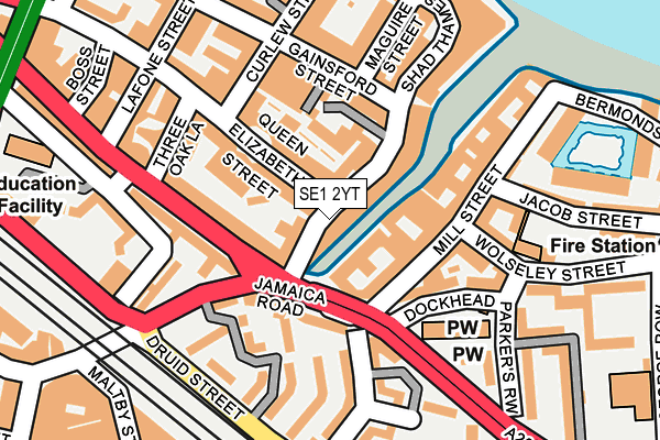 SE1 2YT map - OS OpenMap – Local (Ordnance Survey)