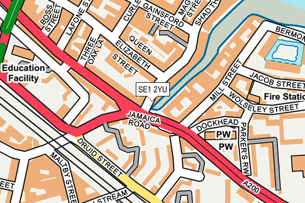 SE1 2YU map - OS OpenMap – Local (Ordnance Survey)