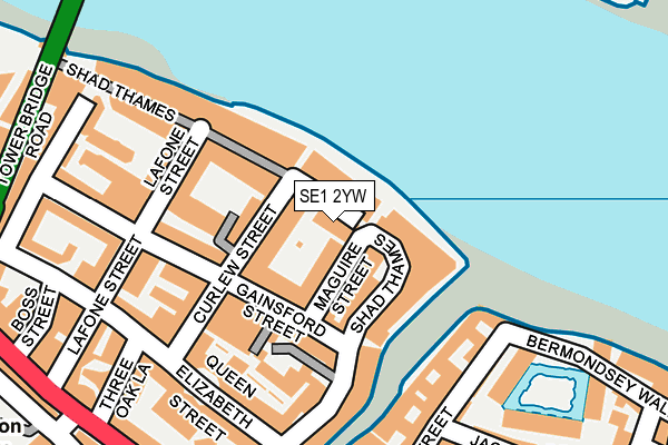 SE1 2YW map - OS OpenMap – Local (Ordnance Survey)