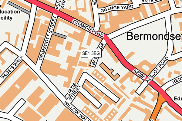 SE1 3BG map - OS OpenMap – Local (Ordnance Survey)