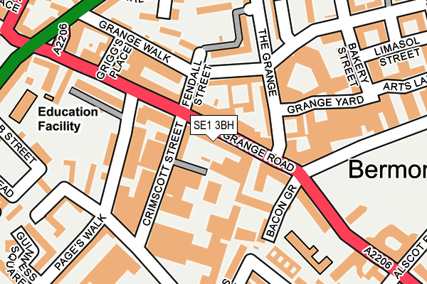 SE1 3BH map - OS OpenMap – Local (Ordnance Survey)