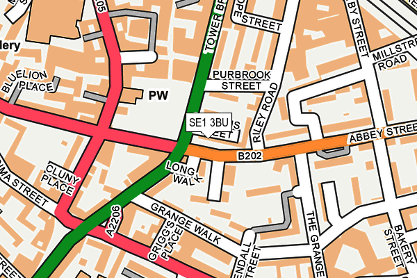 SE1 3BU map - OS OpenMap – Local (Ordnance Survey)