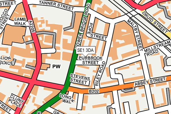 SE1 3DA map - OS OpenMap – Local (Ordnance Survey)