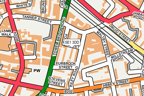 SE1 3DD map - OS OpenMap – Local (Ordnance Survey)