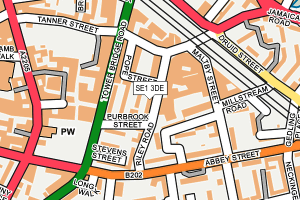 SE1 3DE map - OS OpenMap – Local (Ordnance Survey)