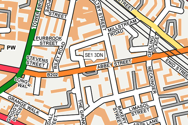 SE1 3DN map - OS OpenMap – Local (Ordnance Survey)