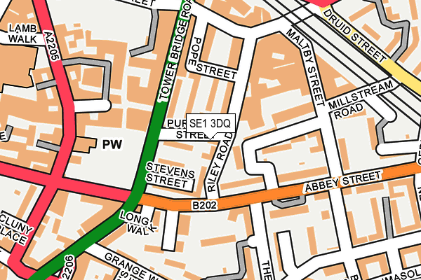 SE1 3DQ map - OS OpenMap – Local (Ordnance Survey)