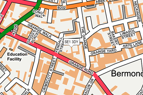 SE1 3DY map - OS OpenMap – Local (Ordnance Survey)