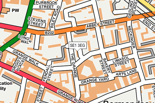 SE1 3EG map - OS OpenMap – Local (Ordnance Survey)