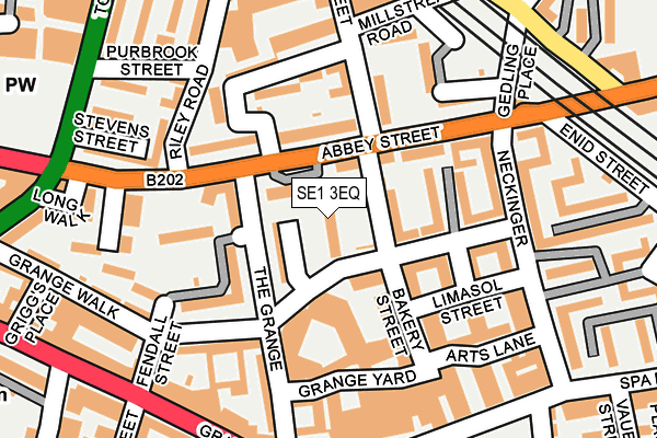 SE1 3EQ map - OS OpenMap – Local (Ordnance Survey)
