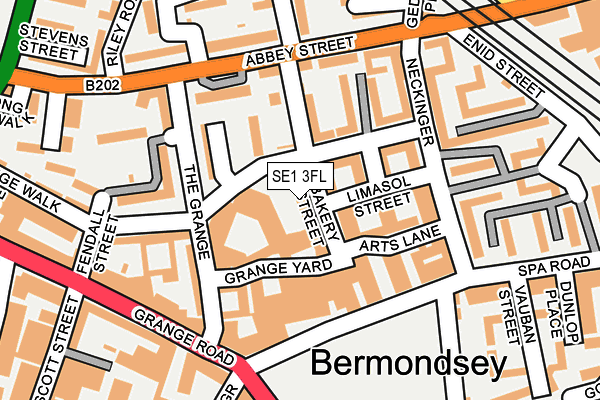 SE1 3FL map - OS OpenMap – Local (Ordnance Survey)