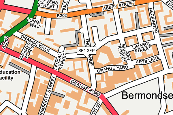 SE1 3FP map - OS OpenMap – Local (Ordnance Survey)
