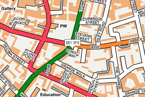 SE1 3FS map - OS OpenMap – Local (Ordnance Survey)