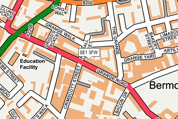 SE1 3FW map - OS OpenMap – Local (Ordnance Survey)