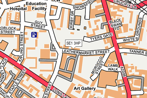 SE1 3HP map - OS OpenMap – Local (Ordnance Survey)