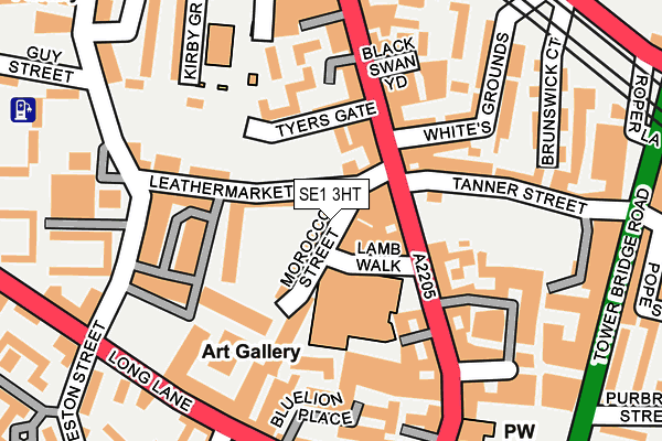 SE1 3HT map - OS OpenMap – Local (Ordnance Survey)