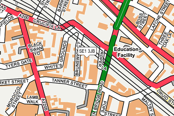 Map of SARSONS RESIDENTIAL LIMITED at local scale