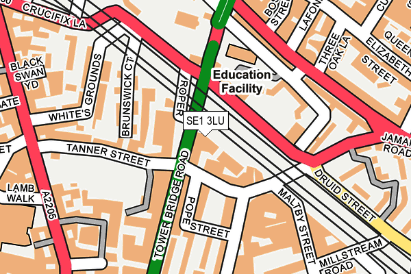 SE1 3LU map - OS OpenMap – Local (Ordnance Survey)