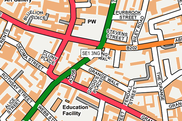 SE1 3NG map - OS OpenMap – Local (Ordnance Survey)