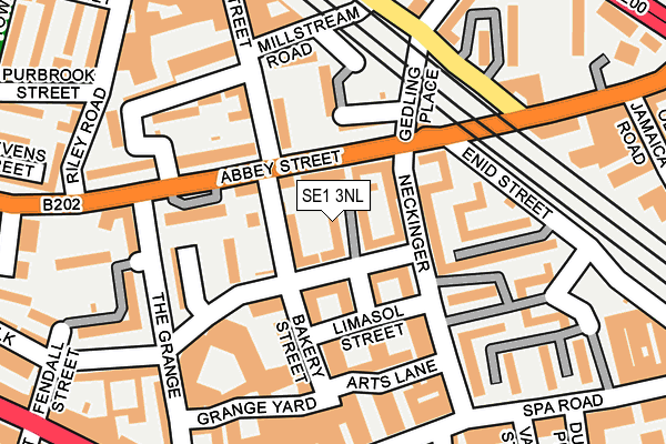 SE1 3NL map - OS OpenMap – Local (Ordnance Survey)