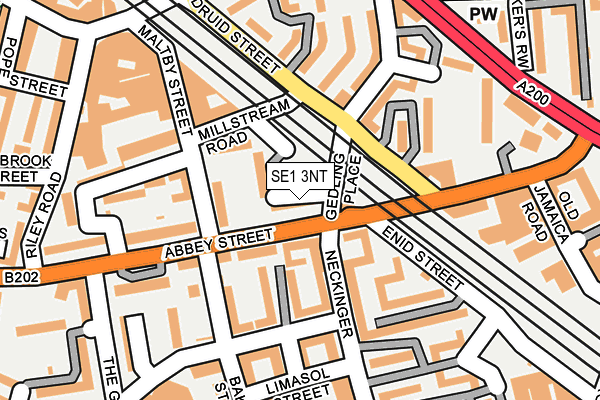 SE1 3NT map - OS OpenMap – Local (Ordnance Survey)
