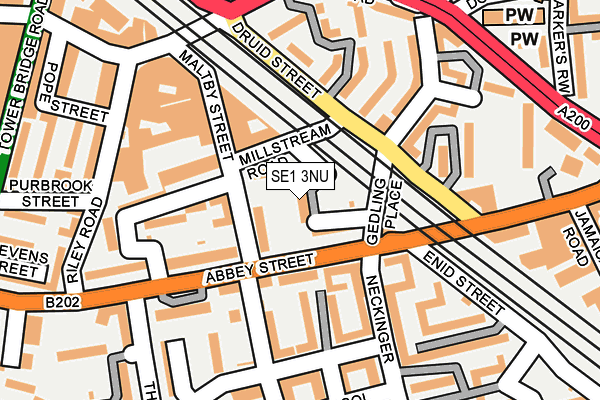 SE1 3NU map - OS OpenMap – Local (Ordnance Survey)