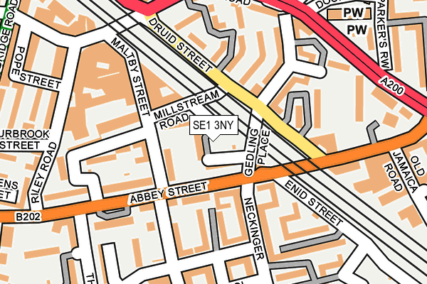 SE1 3NY map - OS OpenMap – Local (Ordnance Survey)