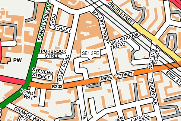 SE1 3PE map - OS OpenMap – Local (Ordnance Survey)