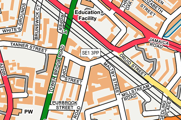 SE1 3PP map - OS OpenMap – Local (Ordnance Survey)