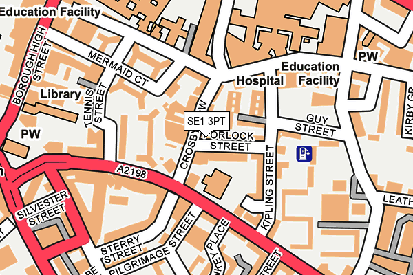 SE1 3PT map - OS OpenMap – Local (Ordnance Survey)