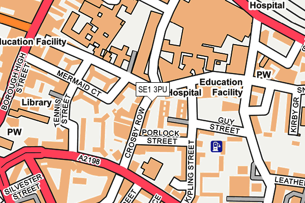 SE1 3PU map - OS OpenMap – Local (Ordnance Survey)