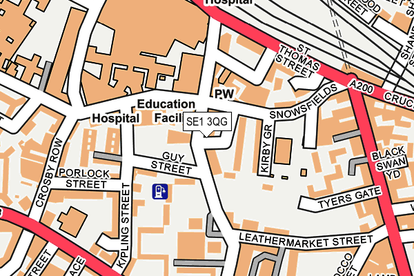 SE1 3QG map - OS OpenMap – Local (Ordnance Survey)