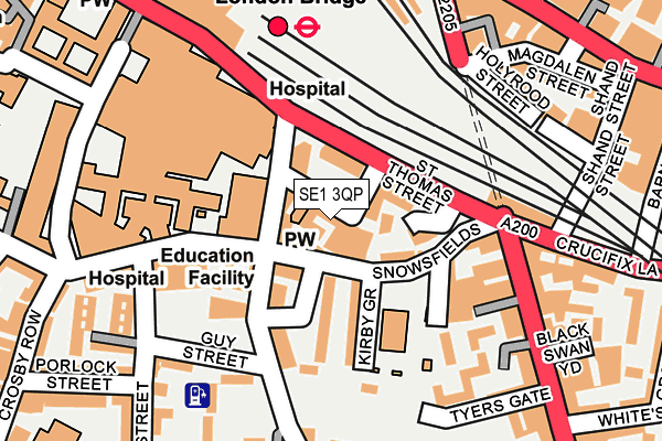 SE1 3QP map - OS OpenMap – Local (Ordnance Survey)